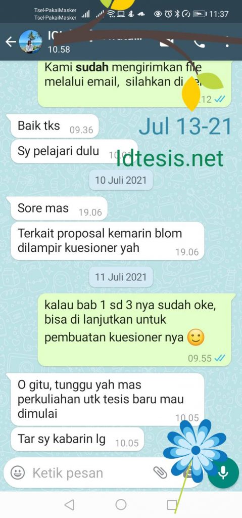 testimoni jasa tesis